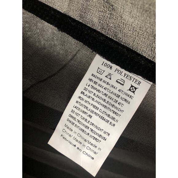 Ekouaer Women's Chiffon Sheer Cardigan Cover Ups Drawstring Black Size XL - Picture 3 of 10